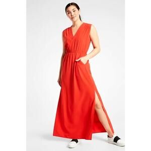 Athleta women's Marlow lightweight athleisure dress red size XXS sold out online